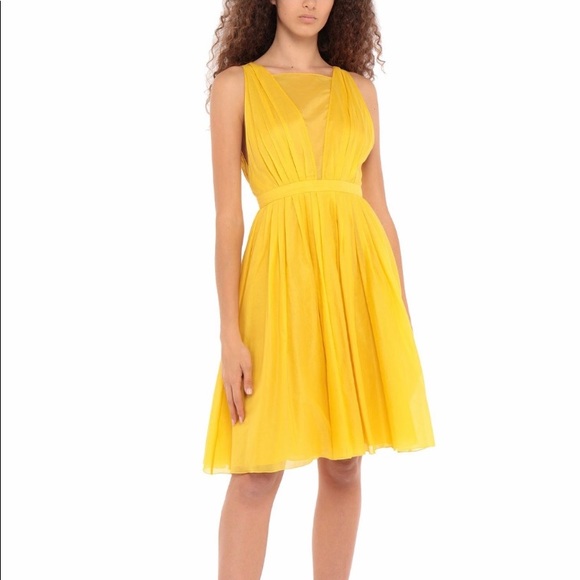 NWT yellow ☀️ dress #21 size US6 - Picture 1 of 12